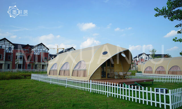 4m Shell Shape Glamping Tent (1)