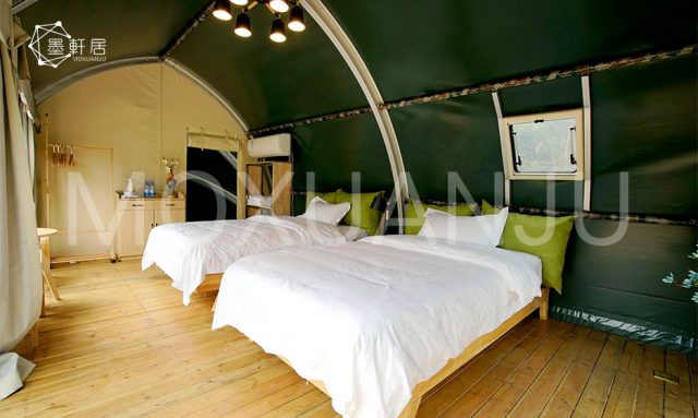 Shell Shape Glamping Tent indoor 2