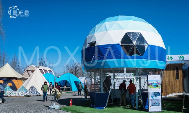 two story Geodesic Dome Glamping