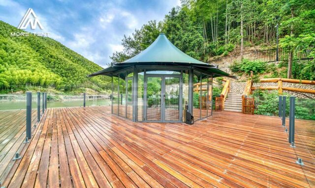 Hexagonal Glamping Safari Tent (1)