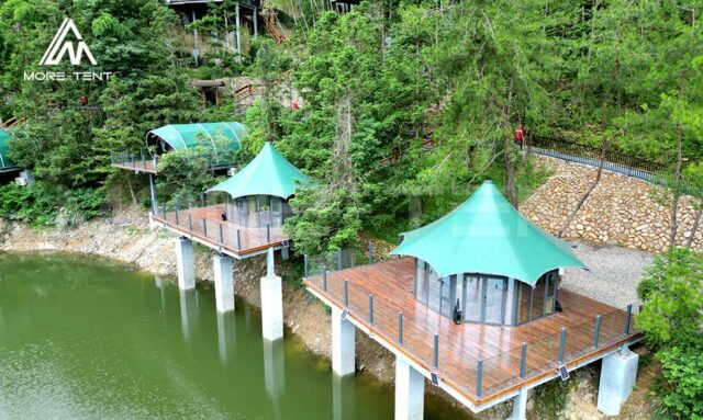 Hexagonal Glamping Safari Tent (2)