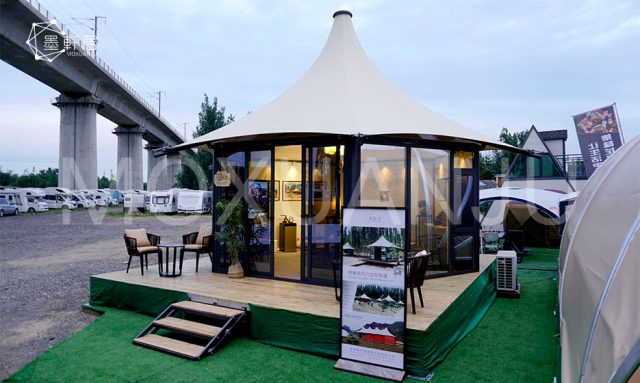 Hexagonal Glamping Safari Tent 5