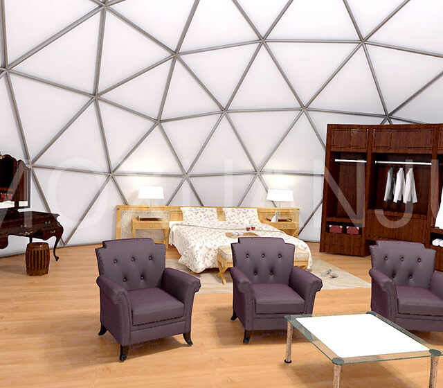 Stars Dome Glamping Tent indoor