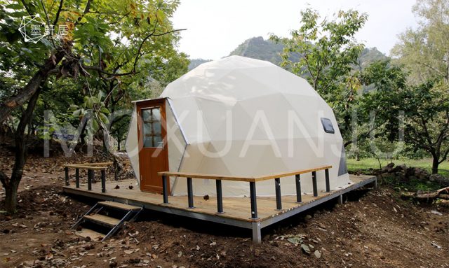 White PVC Fabric Eco Dome Tents