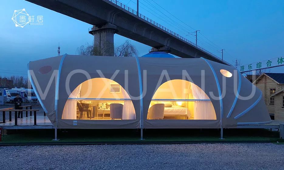 Shell shaped glamping tent for sale