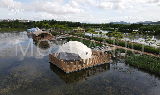 6m Diameter Well equipped Glamping Dome Hotel