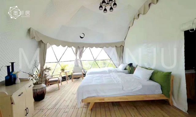 Glamping Dome Tent indoor