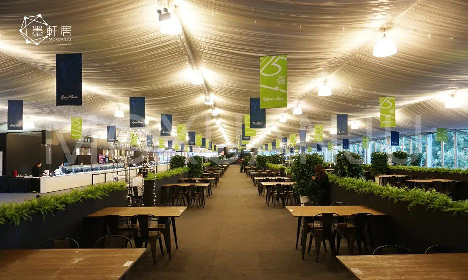 Outdoor Covered Restaurant & Cafe MoxuanJu Glamping Tent