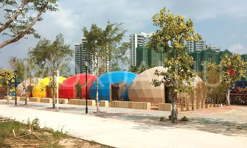 Starry Geodesic Dome Tent