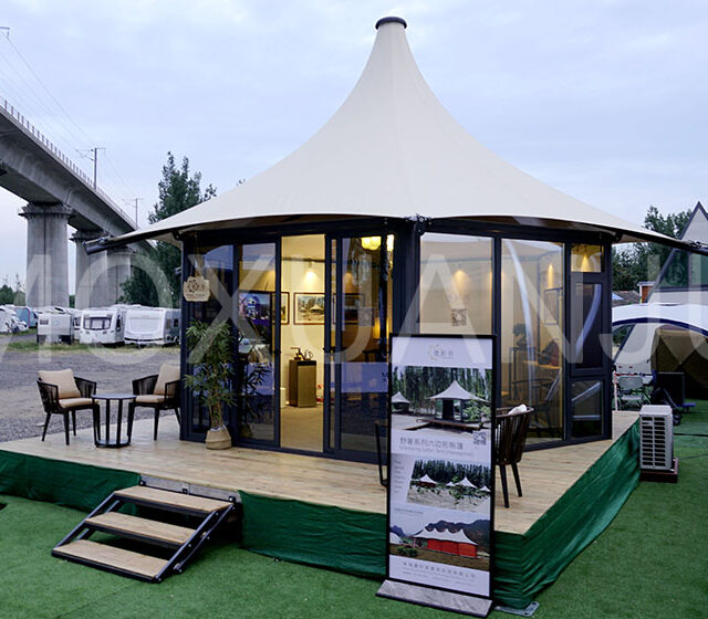 Hexagonal Glamping Safari Tent