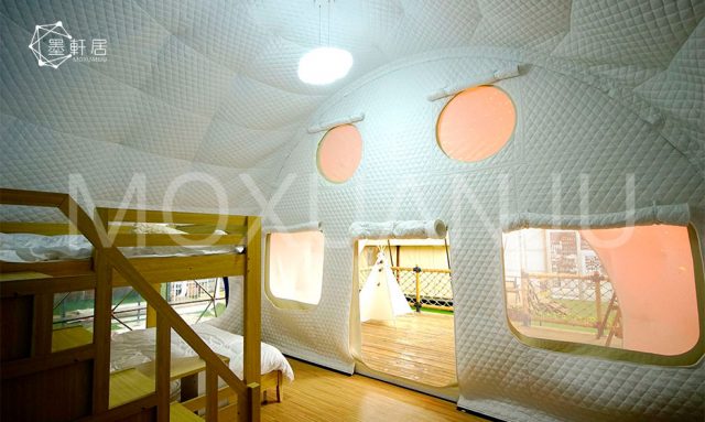 Ladybug Dome Glamping shower room 1