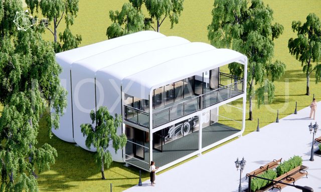 Two Story Capsule House Design