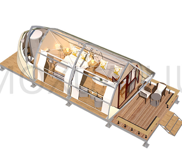 4m Shell Shape Glamping Tent Design 3