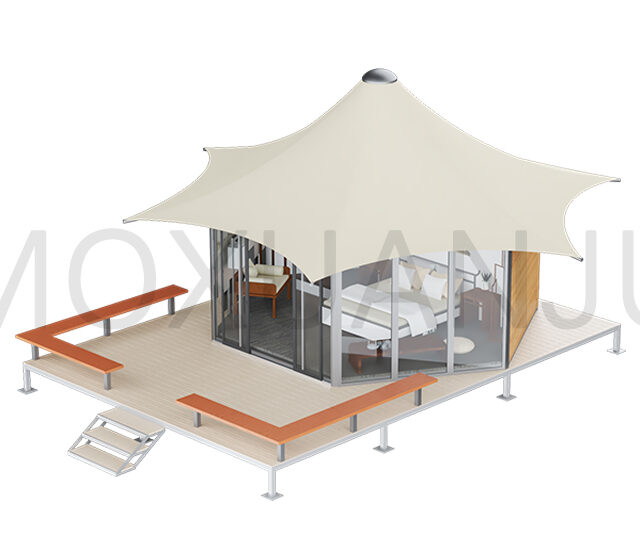 Hexagonal Glamping Safari Tent Design 2 1