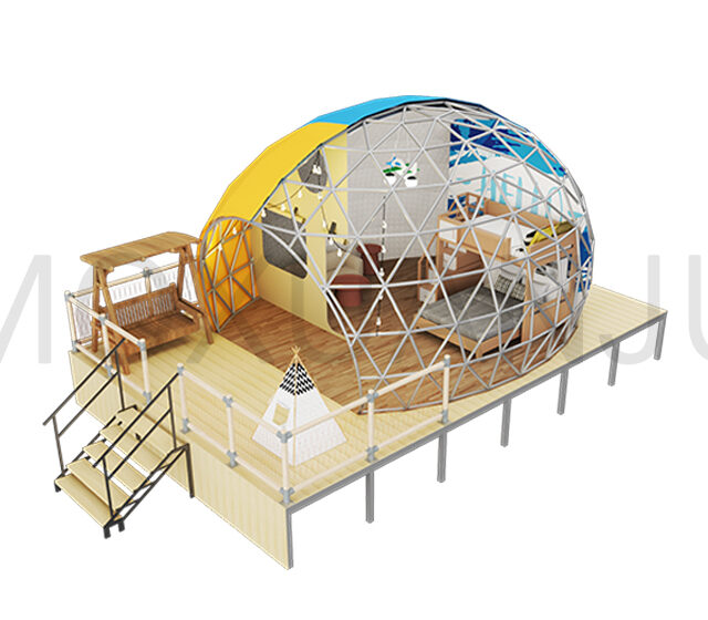 Ladybug Dome Glamping design 1