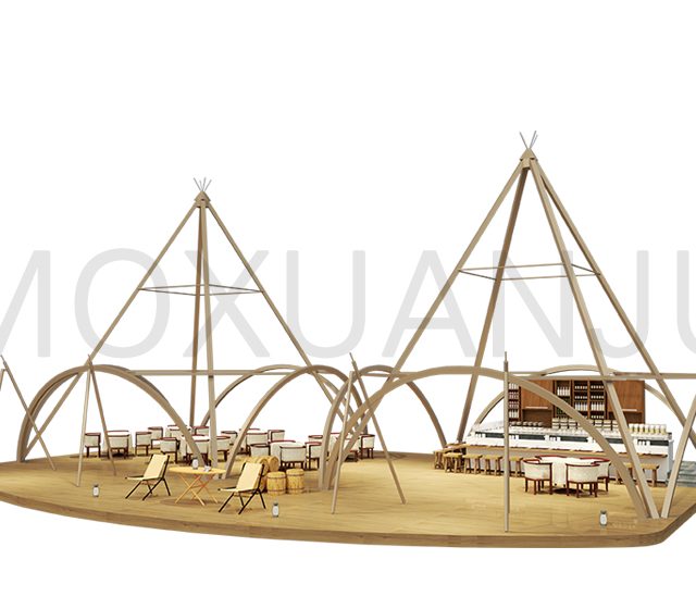 Large Teepee Glamping Tent Design 1