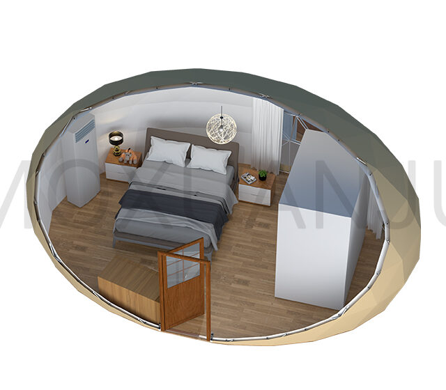 Oval Dome Glamping Tent design 1
