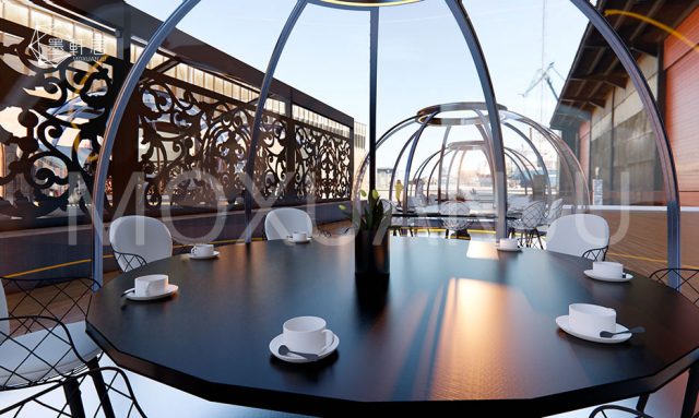 Garden Dining Pods Domes with 360° Views