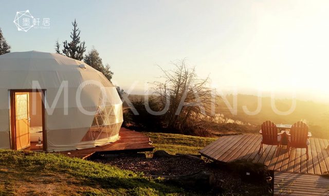 oval house for glamping living