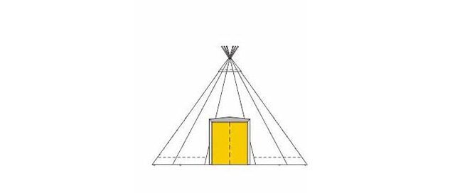 Entrance porch tipi