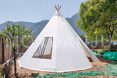 White Tipi Camping Tent