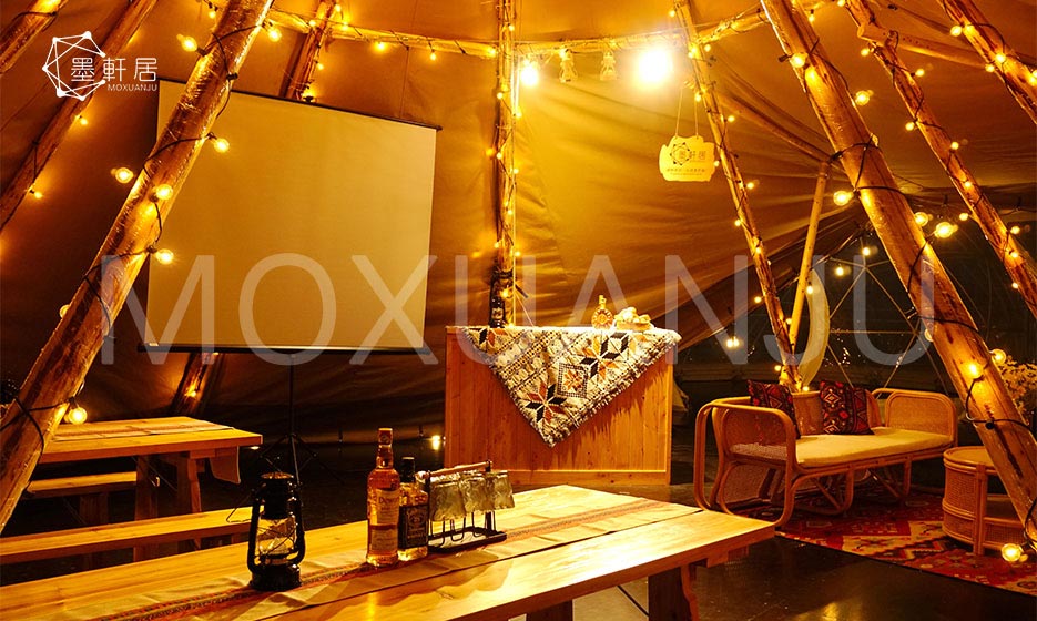 Tipi tent with unique charm