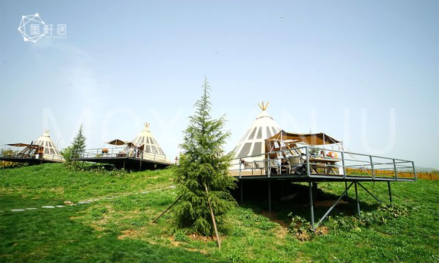 Teepee tent hotel room