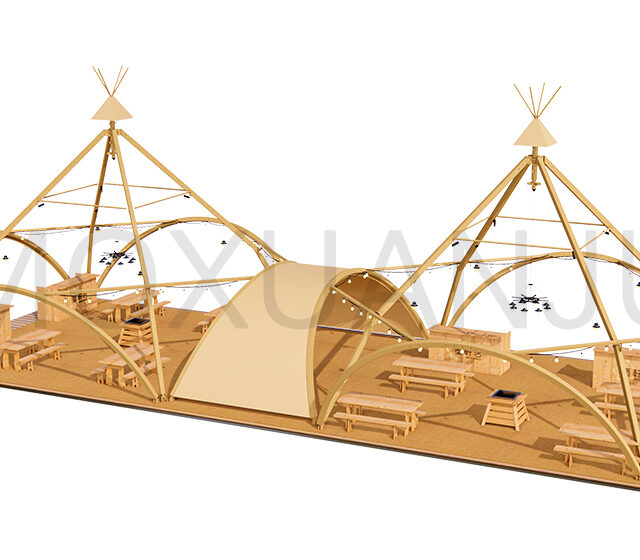 Large Teepee Glamping Tent (2)