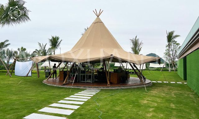 pop up tipi bar