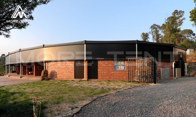 Outdoor cultural tourism complex with leisure and retail facilities
