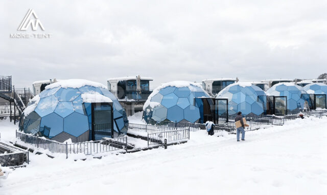 Aluminum hollow glass exterior layer of Glass Dome Hotel