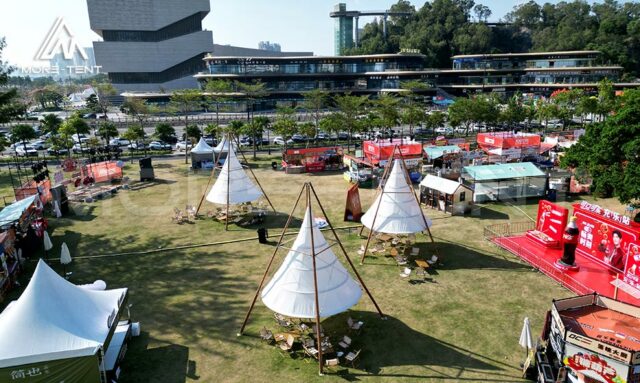 MORE TENT modular structures at Coffee Festival