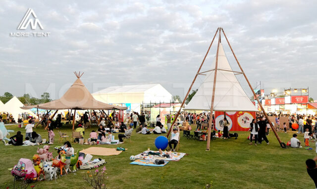 Outdoor cultural event modular tents