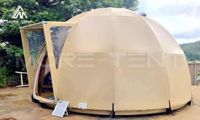 Wooden dome house glamping resort accommodation solution